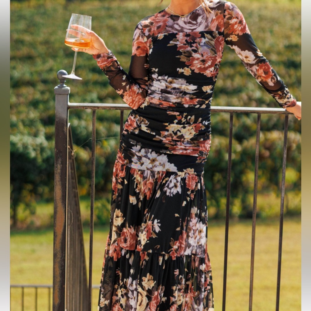 Floral Long Sleeve Dress
